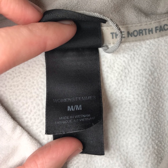 The North Face White TKA 1 Full Zip Fleece Medium - Picture 8 of 8